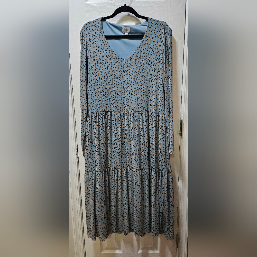 Saint Tropez Tiered Midi Dress Size XL